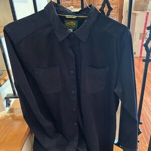 Marsh Landing Black Casual Button Down Shirt